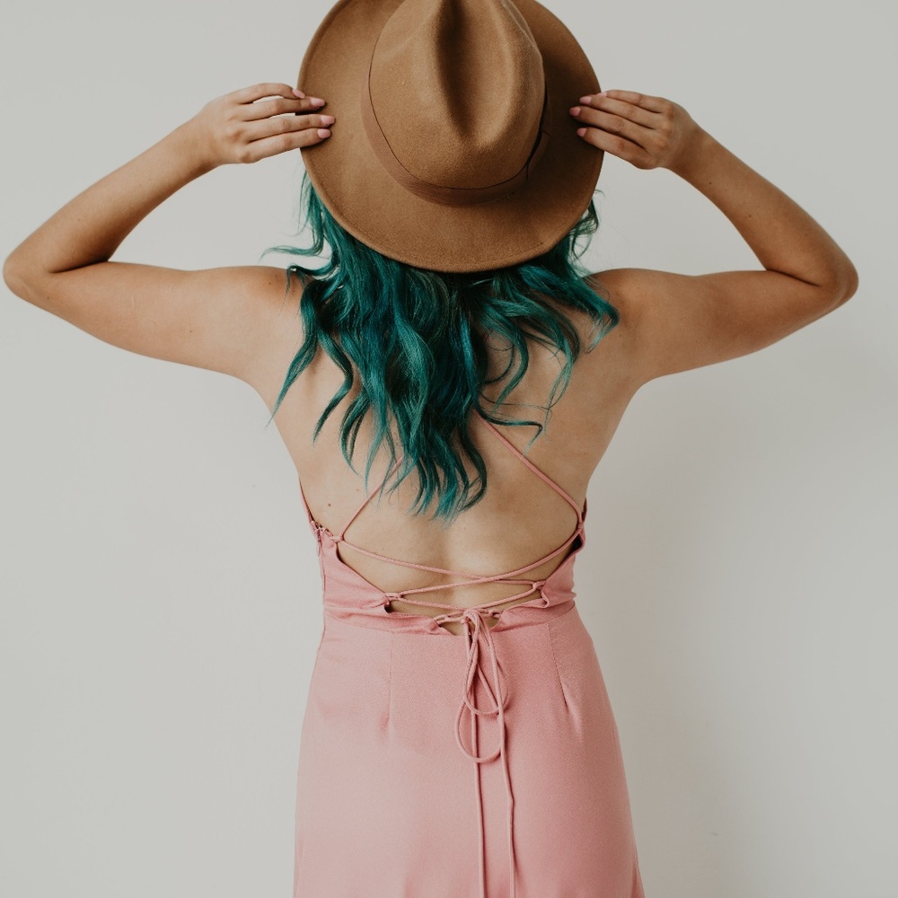 PINK Ruffle Maxi Dress - Picture 5 of 6